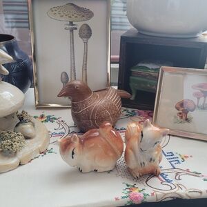 Vintage Squirrel Salt and Pepper Shakers